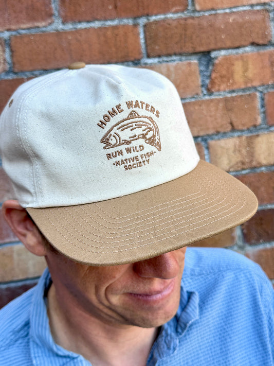 Home Waters Run Wild Ball Cap - Beige