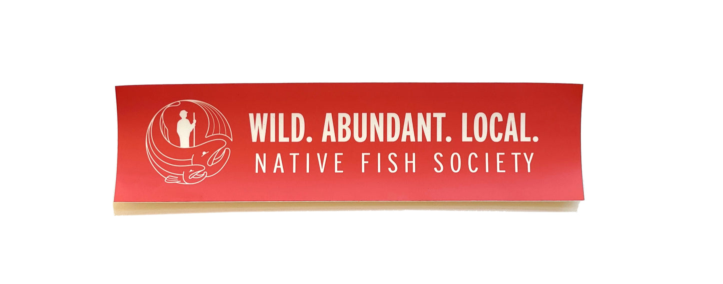 Native Fish Society Sticker - Wild. Abundant. Local