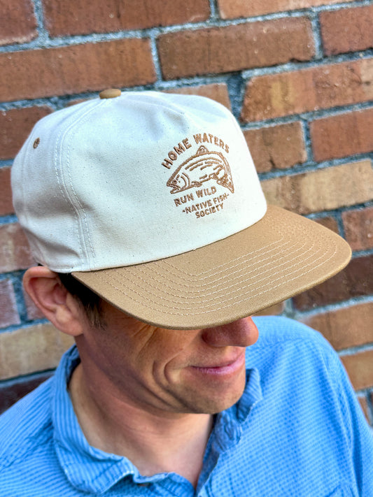 Home Waters Run Wild Ball Cap - Beige