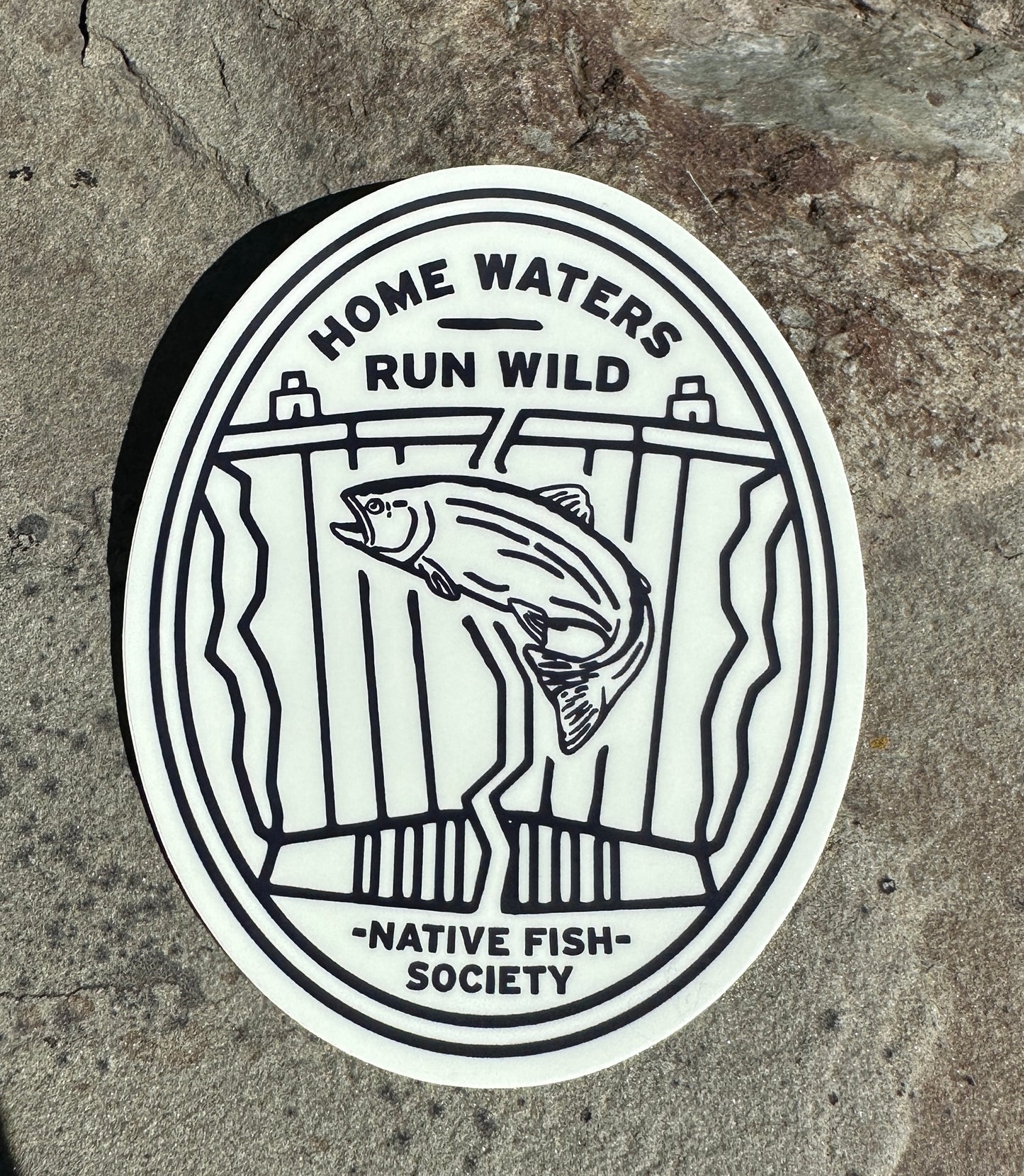 Home Waters Run Wild Sticker