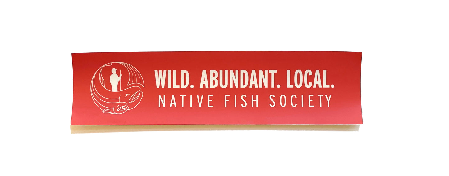 Native Fish Society Sticker - Wild. Abundant. Local
